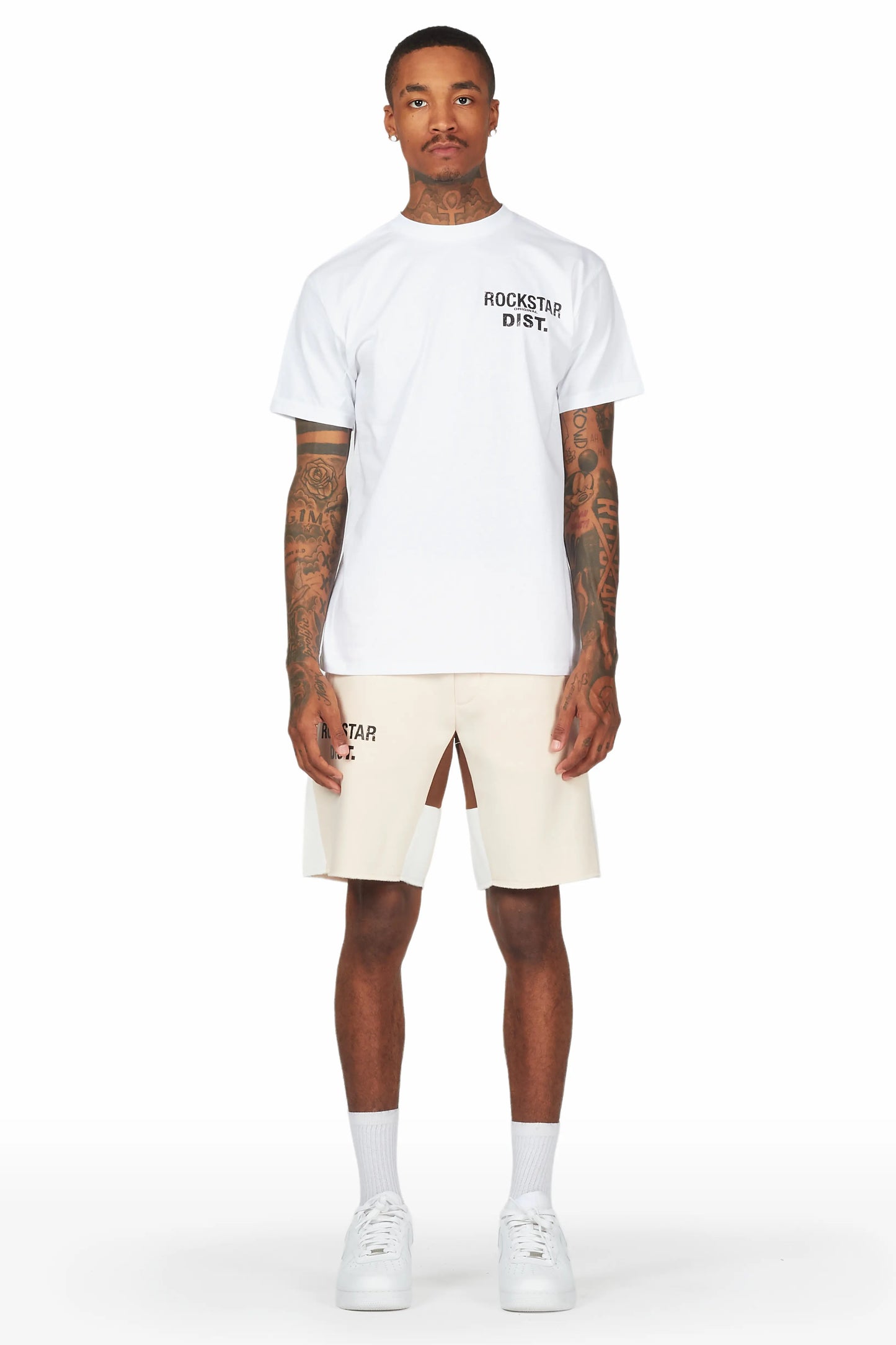 Buck 3.0 White/Beige T-Shirt Short Set