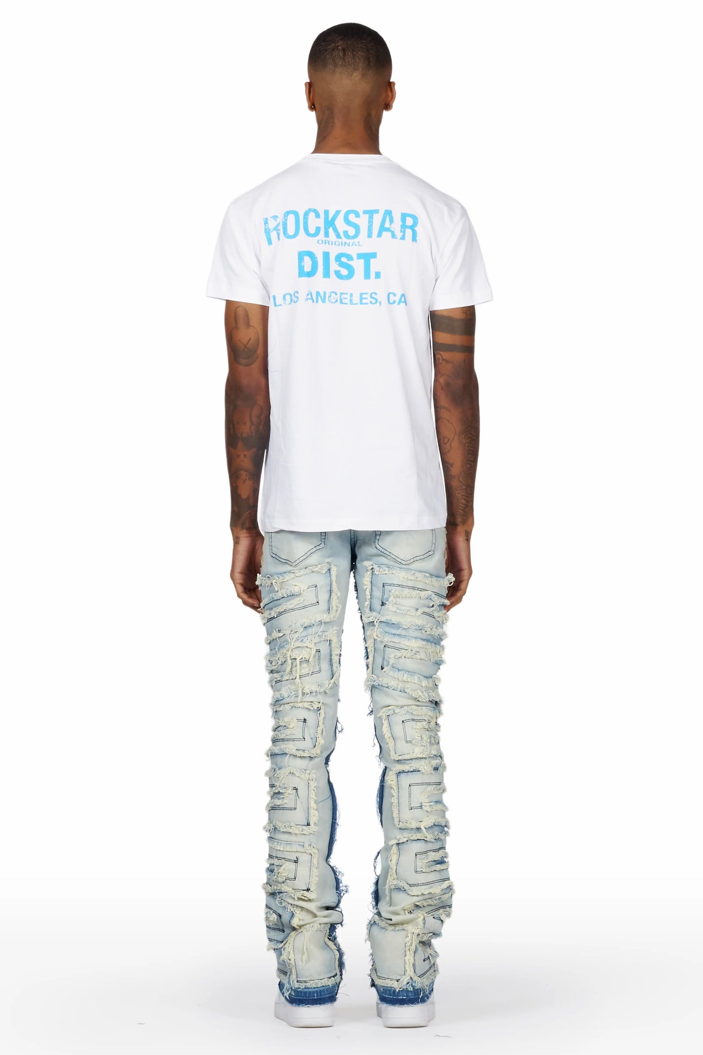 Wayland Blue Stacked Flare Jean