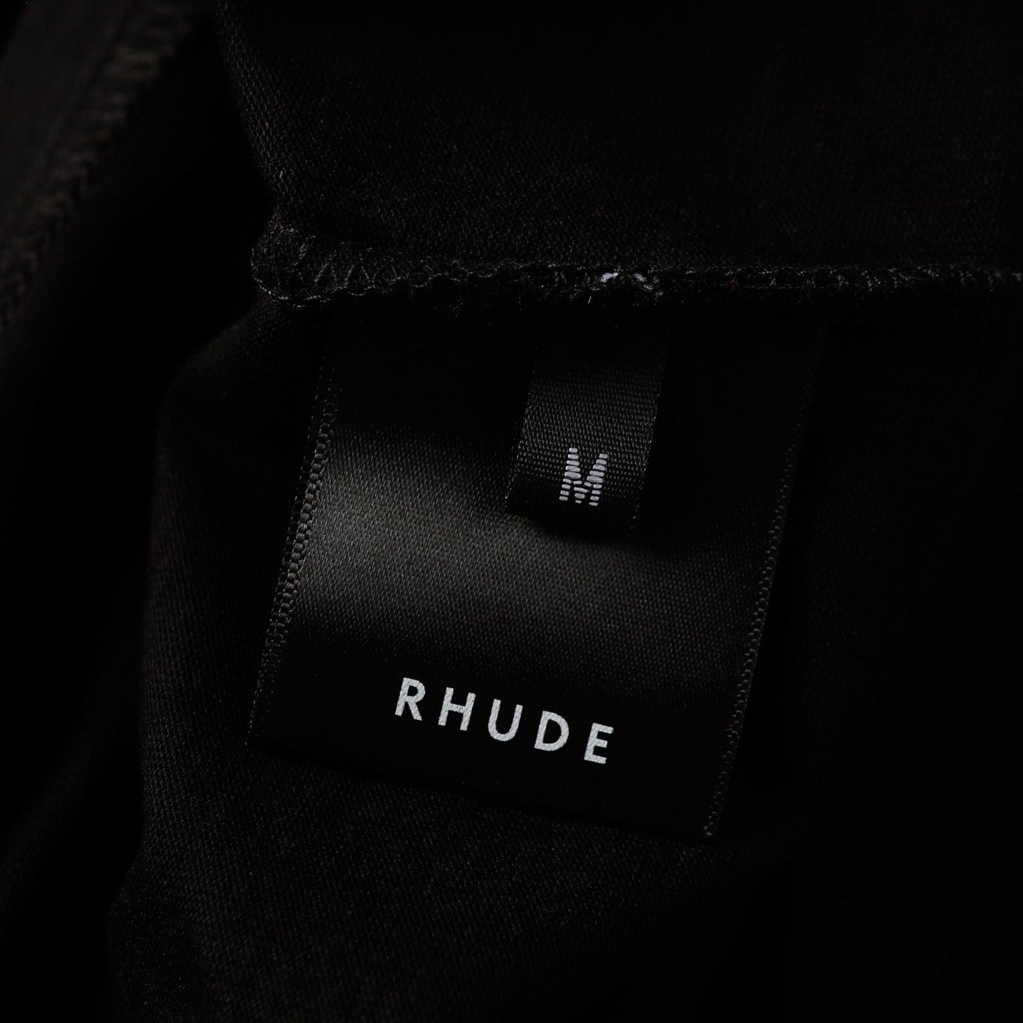 Rhude T-shirt Striped Sunset Snow Mountain Print Short Sleeve T-shirt