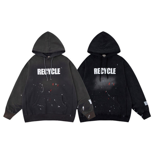 Gallery Dept Hoodie Loose Casual Distressed Hoodie